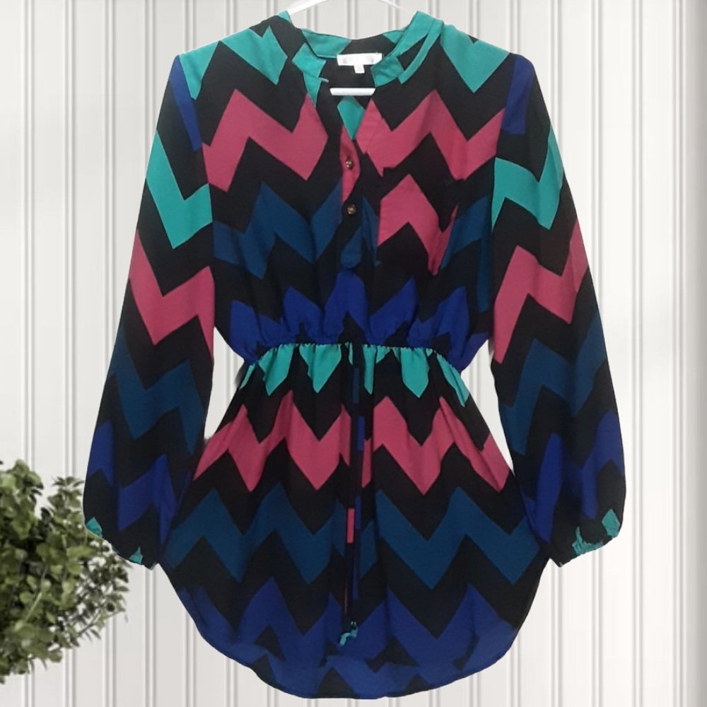 Stella Tweed | Long Sleeved Blouson Mini Dress